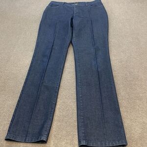 Lafayette 148 New York Denim Trouser Jean, Stretch Size 10